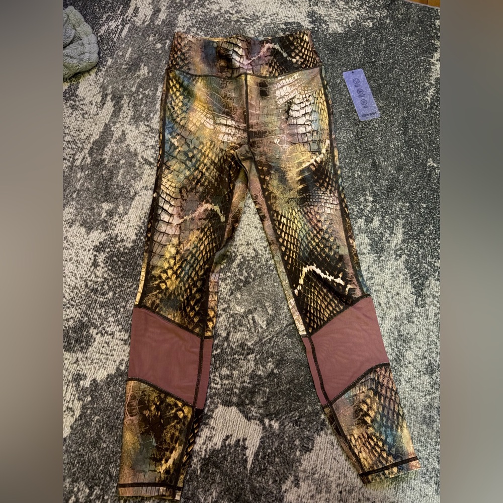 Nine West Multicolor Snakeskin Leggings